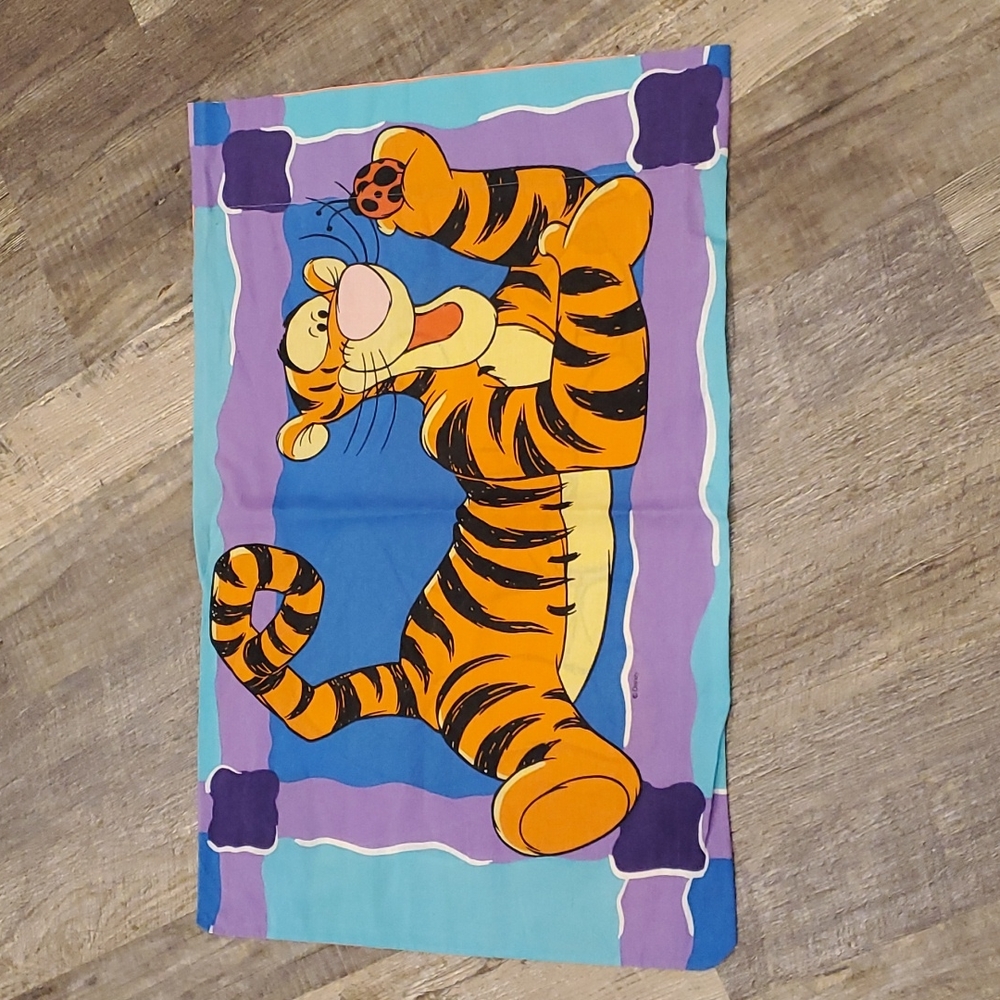 Vintage Disney Winnie The Pooh Standard Double Side Pillowcase